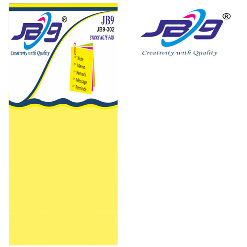 JB9-302 Yellow Stickey Note Pad