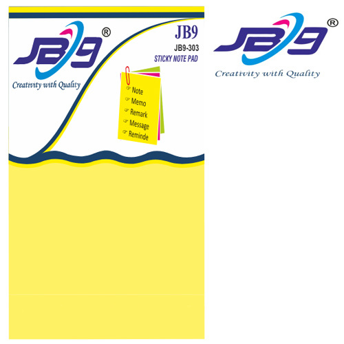 JB9-303 Yellow Stickey Note Pad