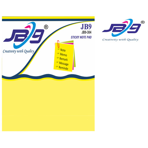 JB9-304 Yellow Stickey Note Pad