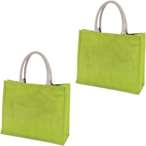 Eco-Friendly Jute Bag with Cotton Webbing Handle Medium Size Custom  Logo Outdoor Shopping