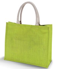 Eco-Friendly Jute Bag with Cotton Webbing Handle Medium Size Custom  Logo Outdoor Shopping