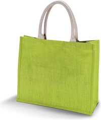 Eco-Friendly Jute Bag with Cotton Webbing Handle Medium Size Custom  Logo Outdoor Shopping
