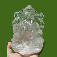 Crystal Ganesh Ji Statues - Feature: Easy To Clean
