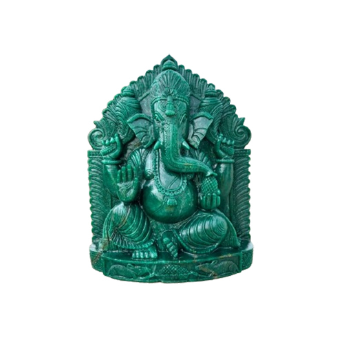Gemstone Lord Ganesh Statues - Finishing: Polishing