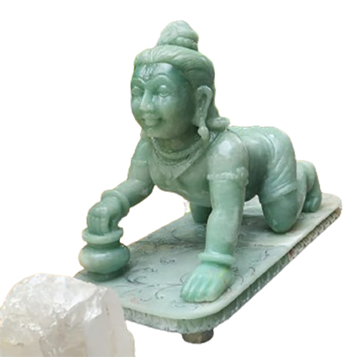 Gemstone Ladoo Gopal Murti - Finishing: Polishing