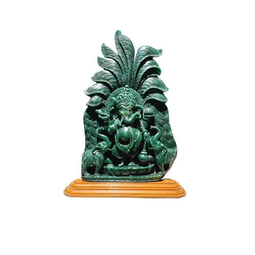 Green Stone Ganesh Statues