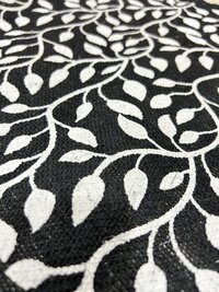 Black Color Laminated Print Jute Fabric For Making Jute Bags and Handicrafts Items