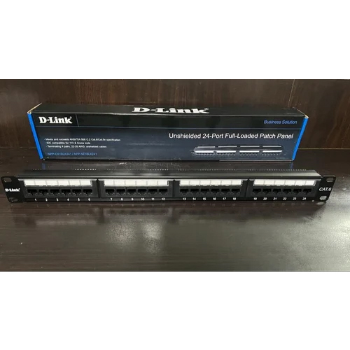 Cat 6 24 Port Loaded Jack Panel