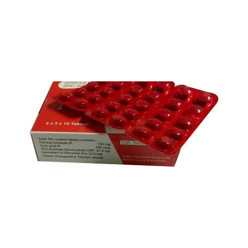 Ferrous Fumarate Folic Acid Zinc Tablets