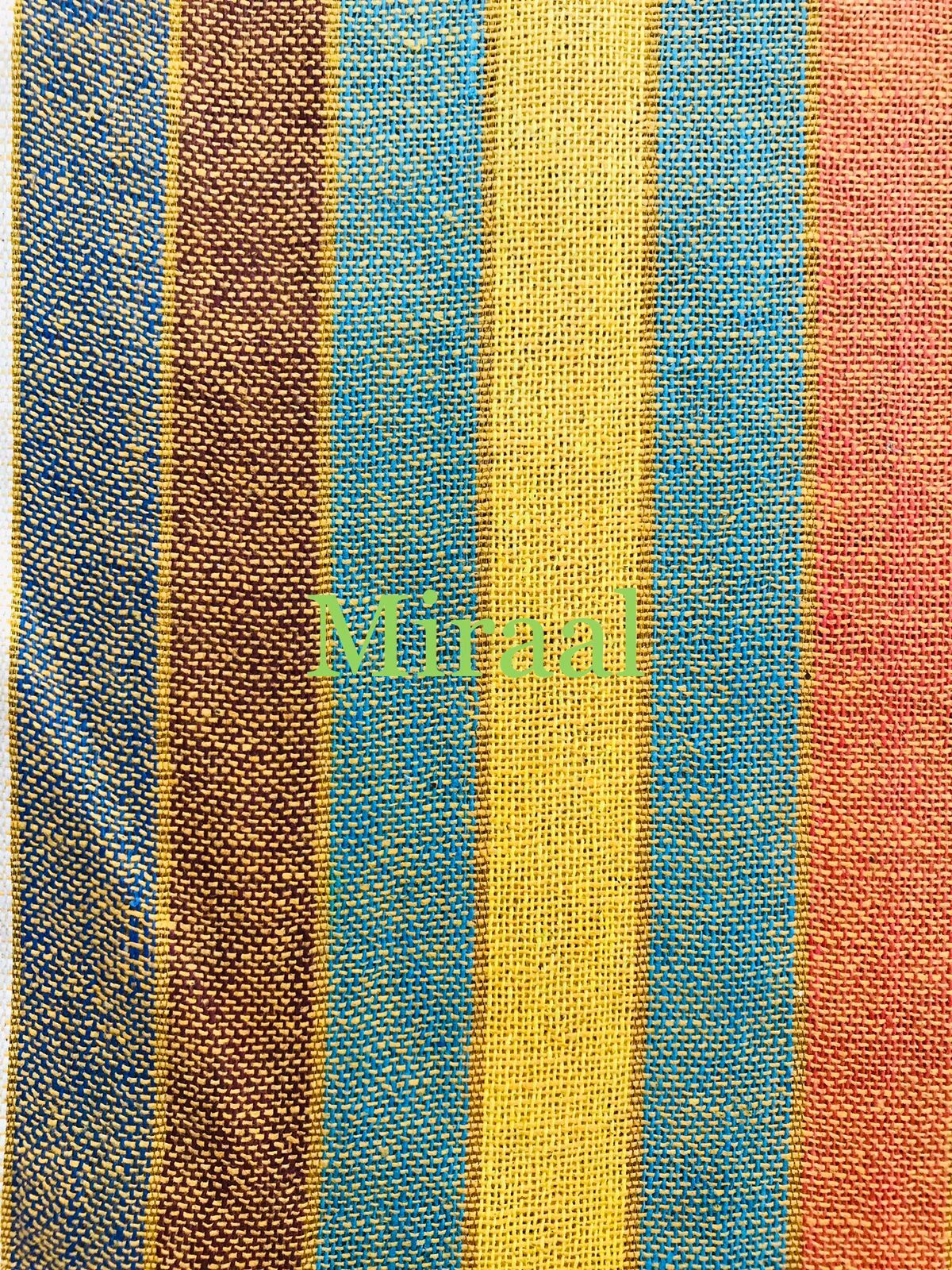 100% Pure Organic and Recycled Cotton Fabric In stripe Design Swiss Voile Lace