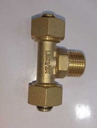 1/2 Male tee  (jdl gold )