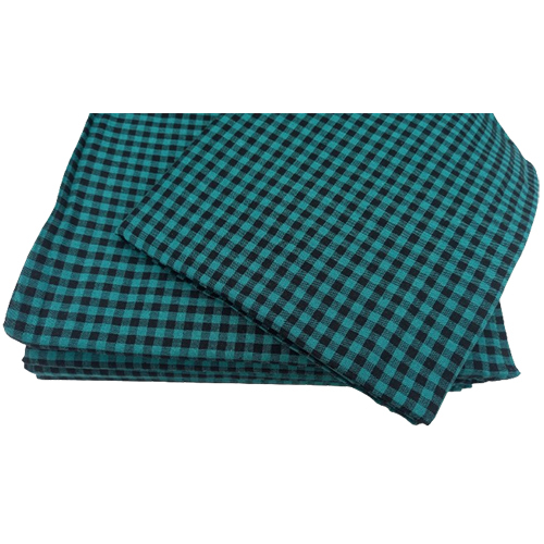 Checks Bed Sheet Green & Black