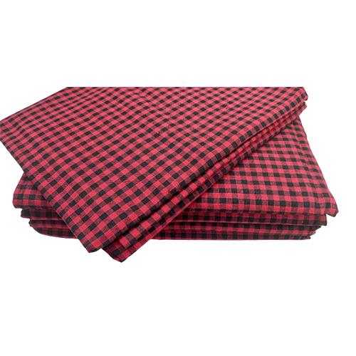 Checks Bed Sheet Red & Black