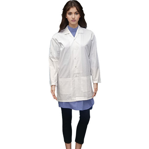 Doctor Full Sleeves Apron - Color: White