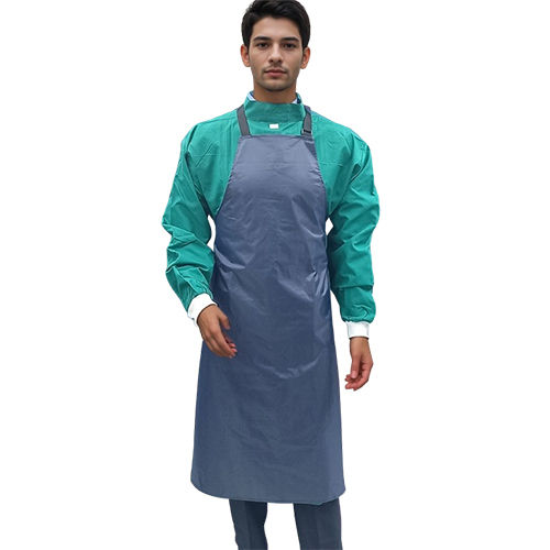 Hospital Plastic Apron - Color: Grey