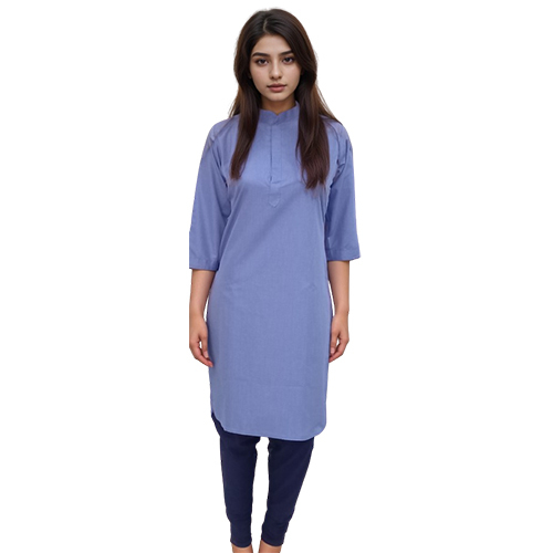 Kurti Plain Blue