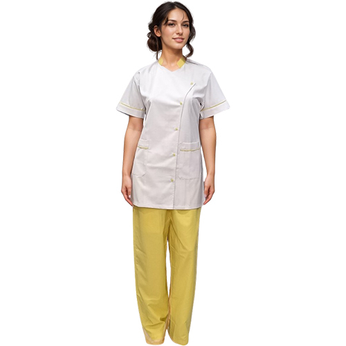 Nurse Dress White & Yellow