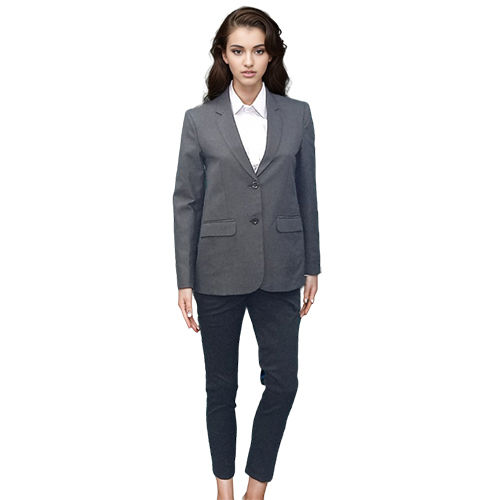 Ladies Grey Blazer - Feature: Washable