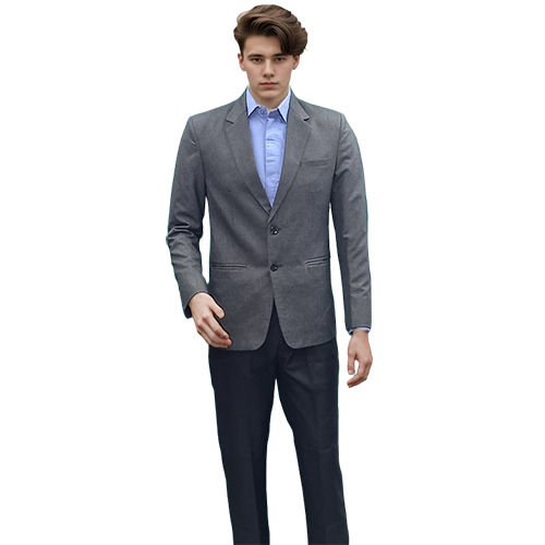 Mens Grey Blazer - Feature: Washable