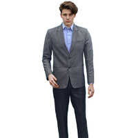 Mens Grey Blazer - Feature: Washable