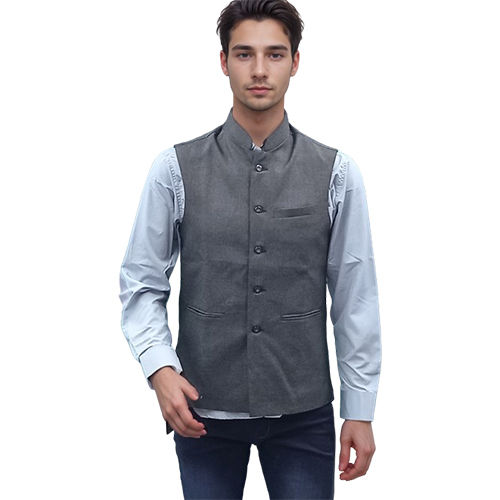 Chinese Collar Jacket Grey