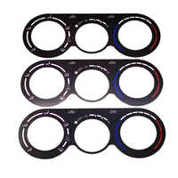 Transmission Car Speedometer Overlay Control Panel - Color: Black