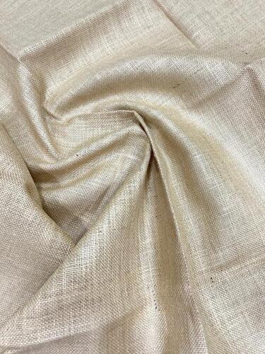 14/15 Natural Laminated Jute Fabric For Handicraft and Jute Bag Making