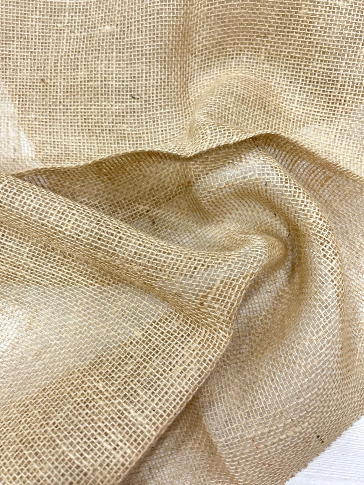 14/15 Natural Laminated Jute Fabric For Handicraft and Jute Bag Making