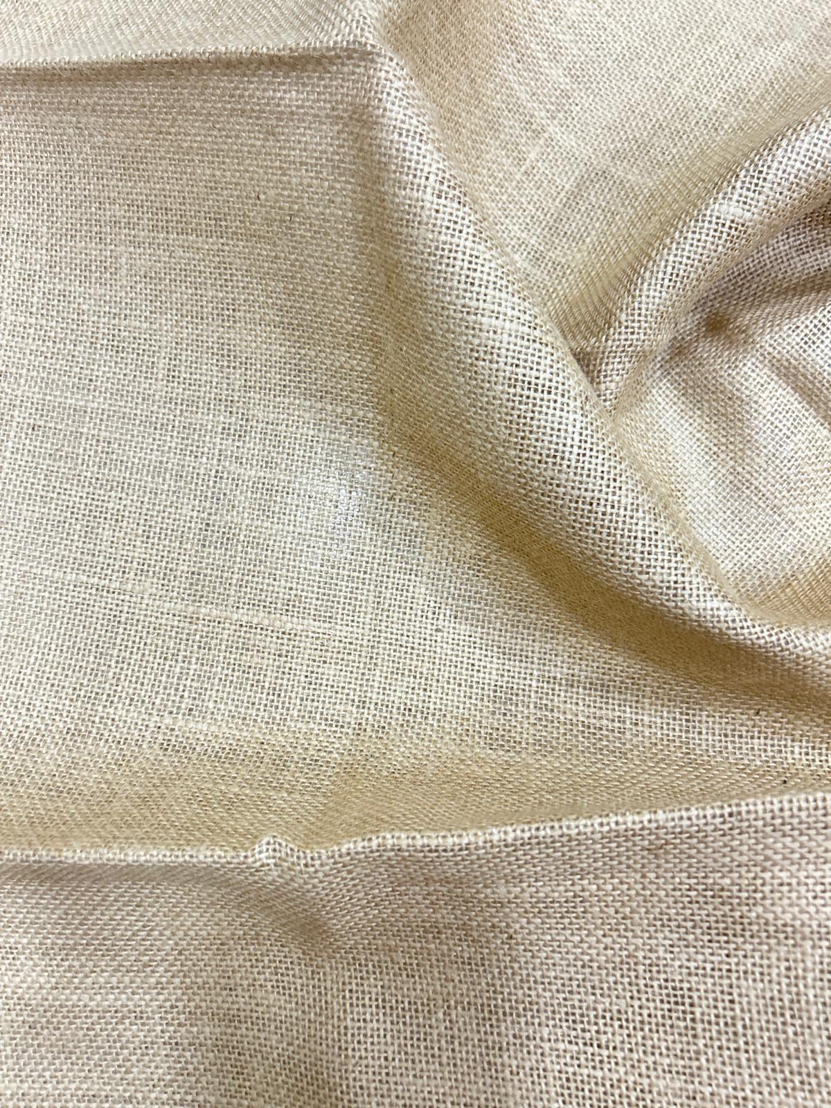 14/15 Natural Laminated Jute Fabric For Handicraft and Jute Bag Making
