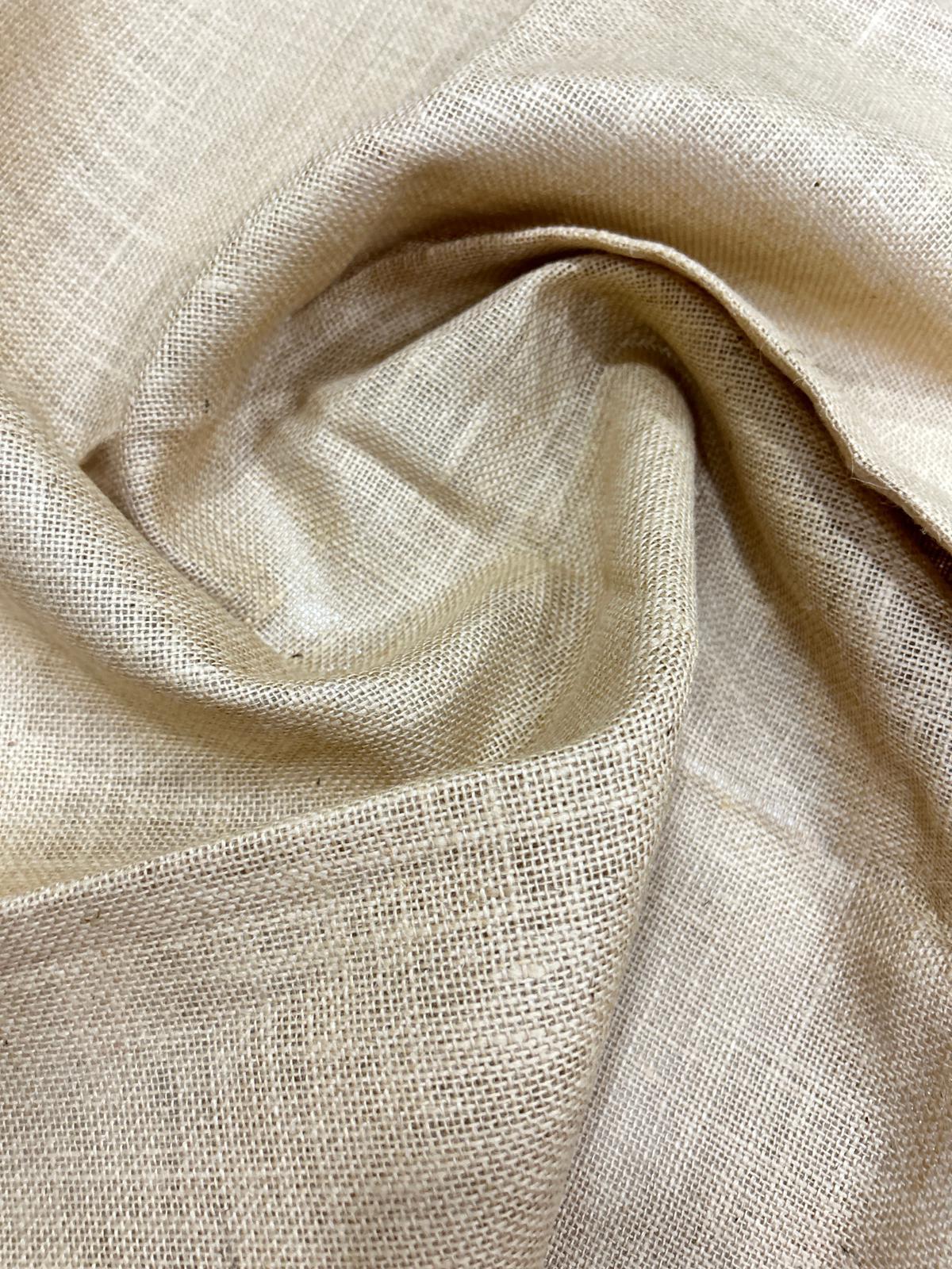 14/15 Natural Laminated Jute Fabric For Handicraft and Jute Bag Making