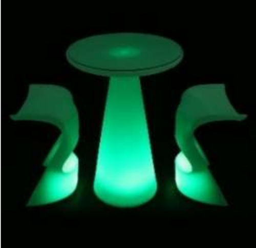 Illumina LED Bar Table Stool Set (with in-built LED light)