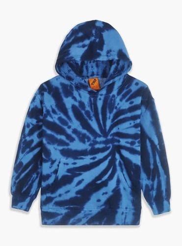 Boys Tie n Dye Hooded Pullover Navy Sweatshirt