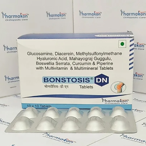 Glucosamine, Diacerein, Methylsulfonylmethane Hyaluronic Multivitamin And Multimineral Tablets