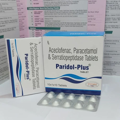 Aceclofenac, Paracetamol And Serratiopeptidase Tablets - Drug Type: General Medicines