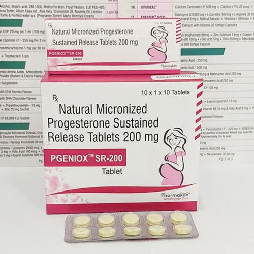 200Mg Natural Micronised Progesterone Sustained Release Tablet - Drug Type: General Medicines