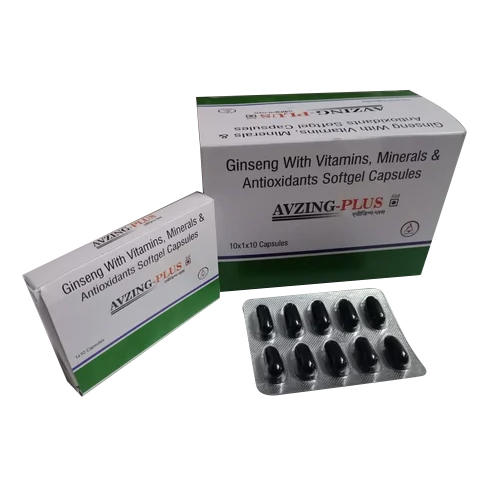 Ginseng With Vitamins Minerals And Antioxidants Softgel Capsules