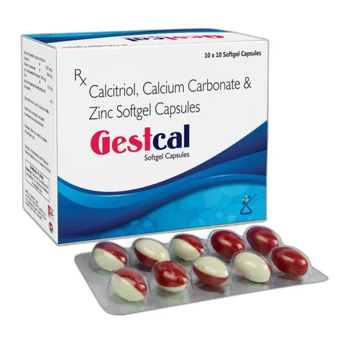 Calcitriol Calcium Carbonate And Zinc Softgel Capsules - Dosage Form: Solid