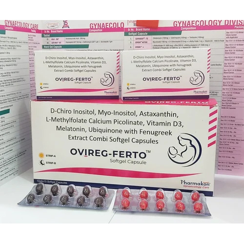 D Chiro Inositol, Myo-Inostiol, Astaxanthin Softgel Capsules