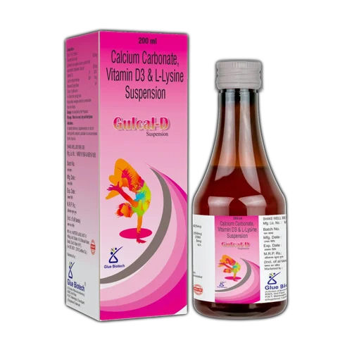 Calcium Carbonate Vitamin D3 And L-Lysine Suspension - Dosage Form: Liquid