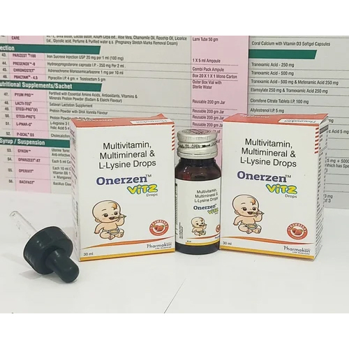 Multivitamin Multimineral And L-Lysine Drops
