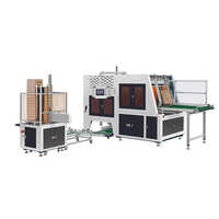 Automatic Pasting Folder Gluer Paper Fruit Tray Forming Machine
