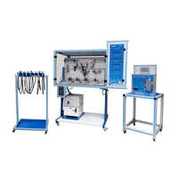 Industrial Hydraulic Trainer Kit - Aluminium Profile Legs, Standard Size, Blue And White Color | Comprehensive Training Tool With Pumps, Cylinders, Valves, Hoses And User Manual