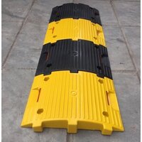 Pvc Speed Breaker - Pvc, 250x350x50mm, Black & Yellow | Load Bearing Capacity, Installation Service Available, 3.3 Kg Weight