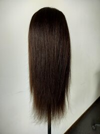 Black Women 100% Original Human Hair Natural Color Straight Human Hair Topper Wig