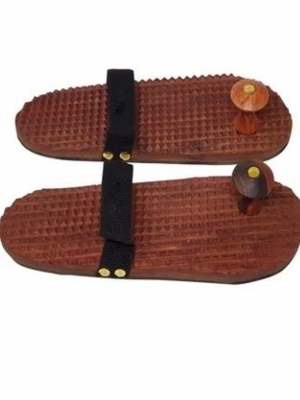 Wooden Charan Paduka Wooden Slipper Wooden Sandels Khadau or Worship