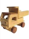 Wooden Truck Dumper Toy Baby Showpiece Home Decor Functional Gift - Wooden Material, Standard Size, Brown Colour | Vintage Design, Promotes Cognitive Development, Enhances Imaginative Play