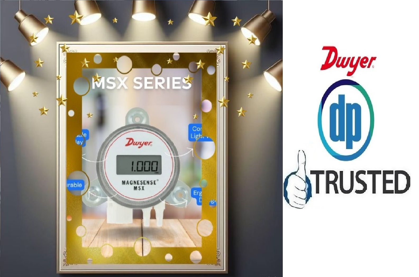 DWYER MSX-W10-PA Differential Pressure Transmitter From Gotegaon Narsinghpur Madhya Pradesh India