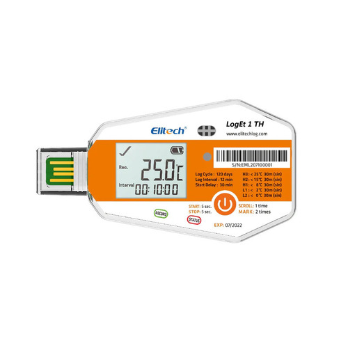 Single Use Data Logger -Elitech Loget 1 Th - Accuracy: Temperature: A 0.5A C (In The Range -20A C To +40A C)