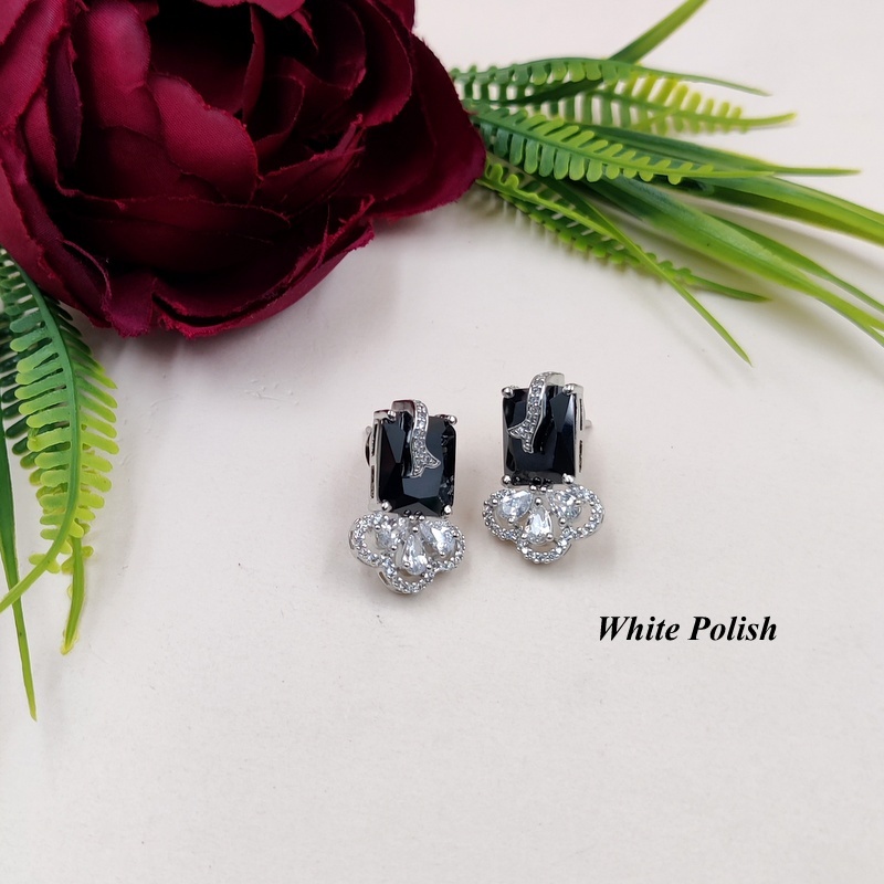 New Trendy GLass stone American Diamond Earring