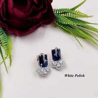 New Trendy GLass stone American Diamond Earring